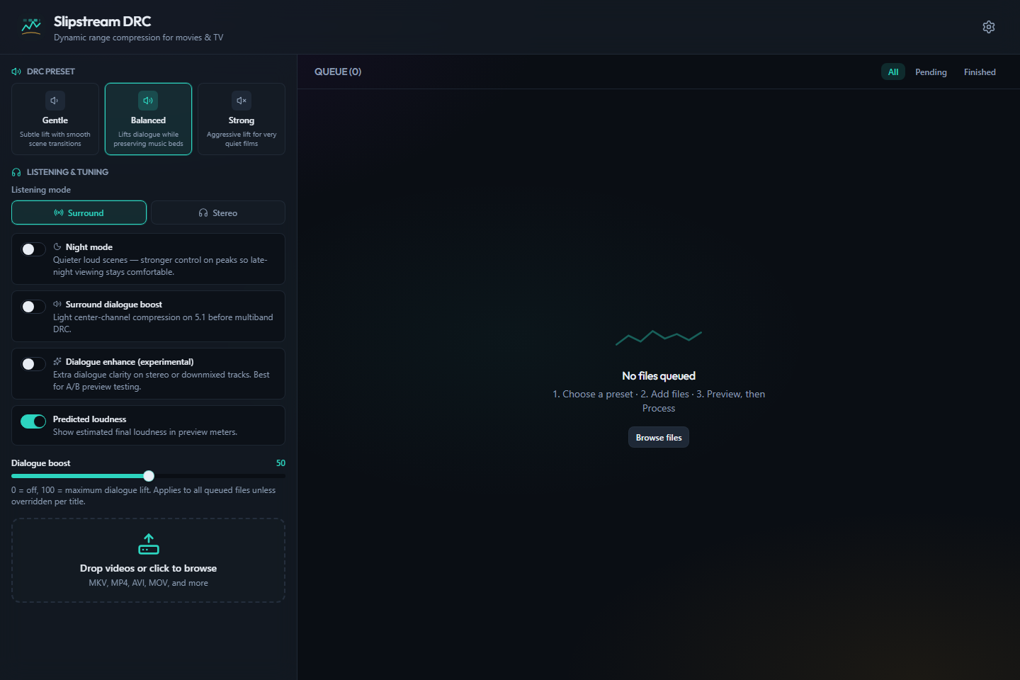 Slipstream DRC main window